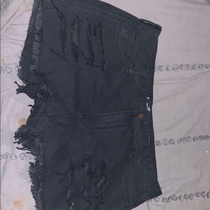 High-rise boyfriend shorts